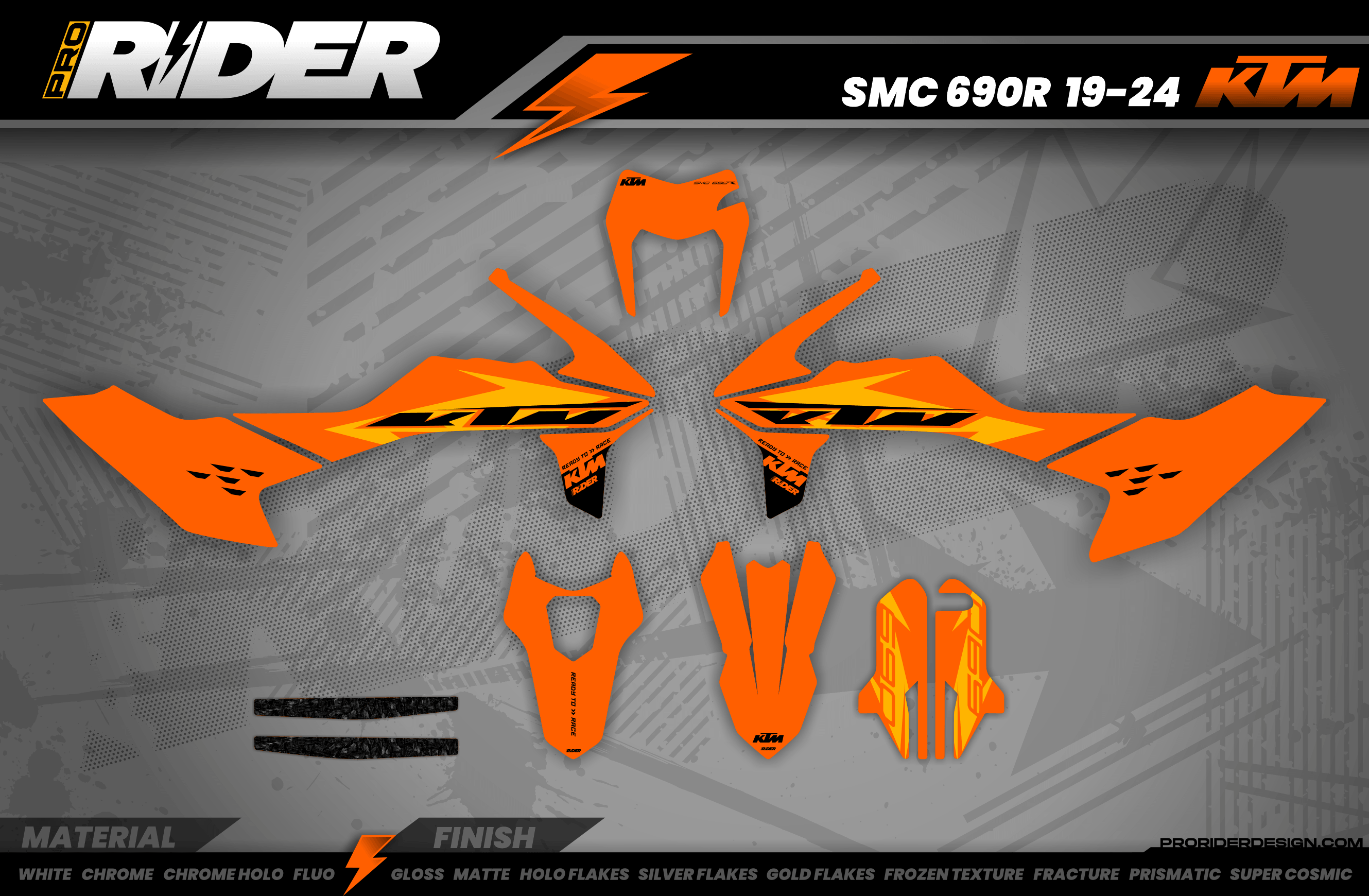 KTM Graphics SX XC SXF XCF EXC.. | Shadow Edition | Orange teal