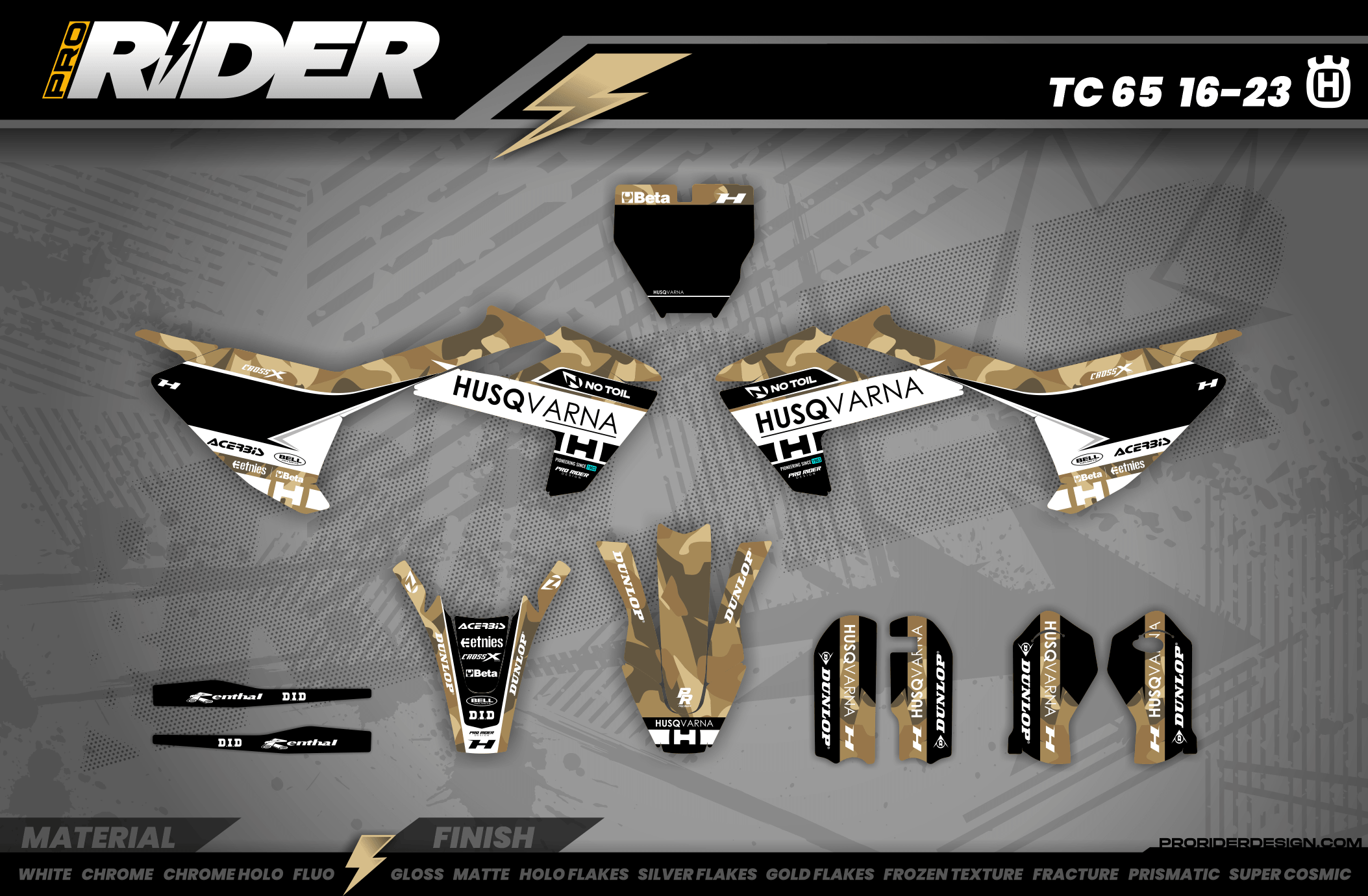 Graphics Kit HUSQVARNA ARMY STAGE