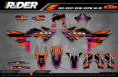 ORANGE LUMEN KTM Full Graphics Kit