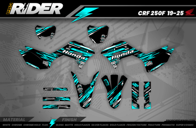HONDA Graphics Kit JUST1 TEAL