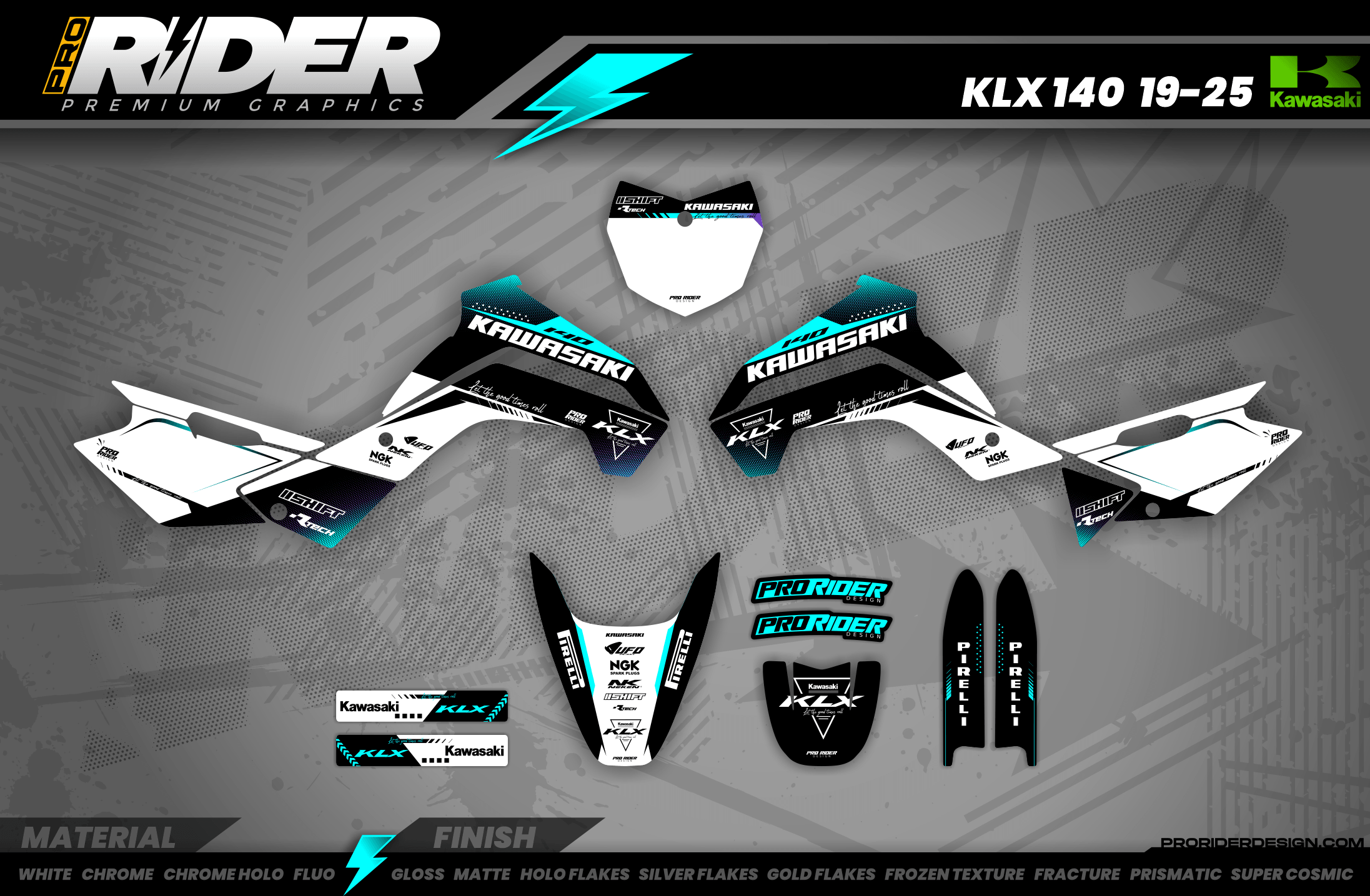 KAWASAKI Graphics Kit FERNCROSS