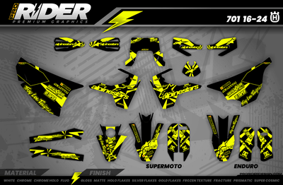 ALPINESTARS NEON 701 Husqvarna Full Graphics Kit