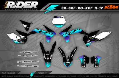 KTM Graphics SX XC SXF XCF EXC.. - VECTOR GRADIENT