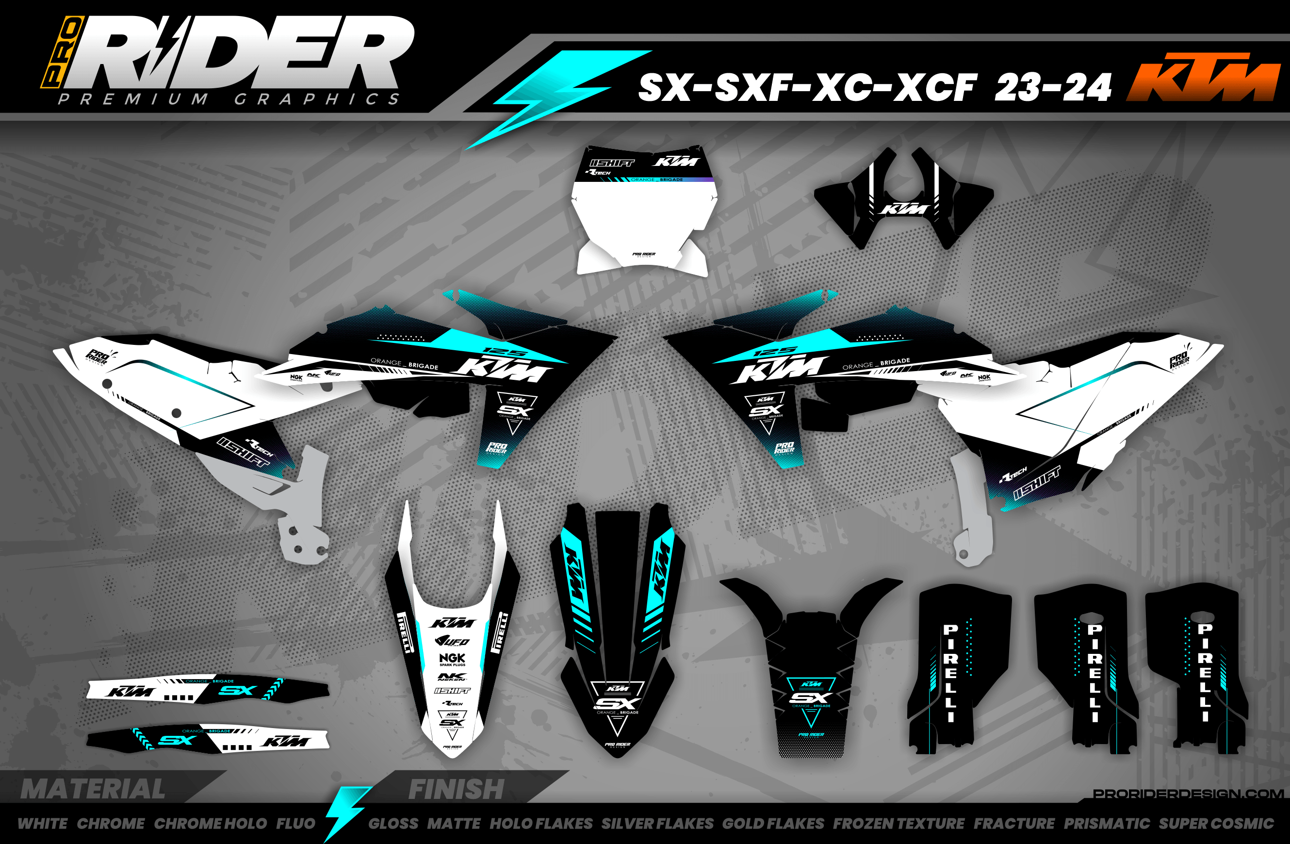 KTM Graphics Kit PERSO HOLI