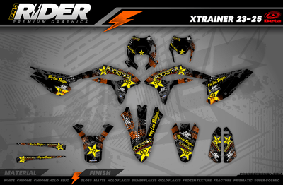 Graphics Kit ROCKSTAR ENERGY ORANGE : Give a new youth to your bike