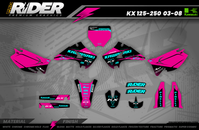 KAWASAKI Graphics Kit PERSO COLLOR