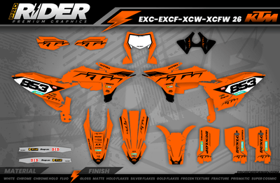 KTM Graphics SX XC SXF XCF EXC.. | Shadow Edition | Orange black