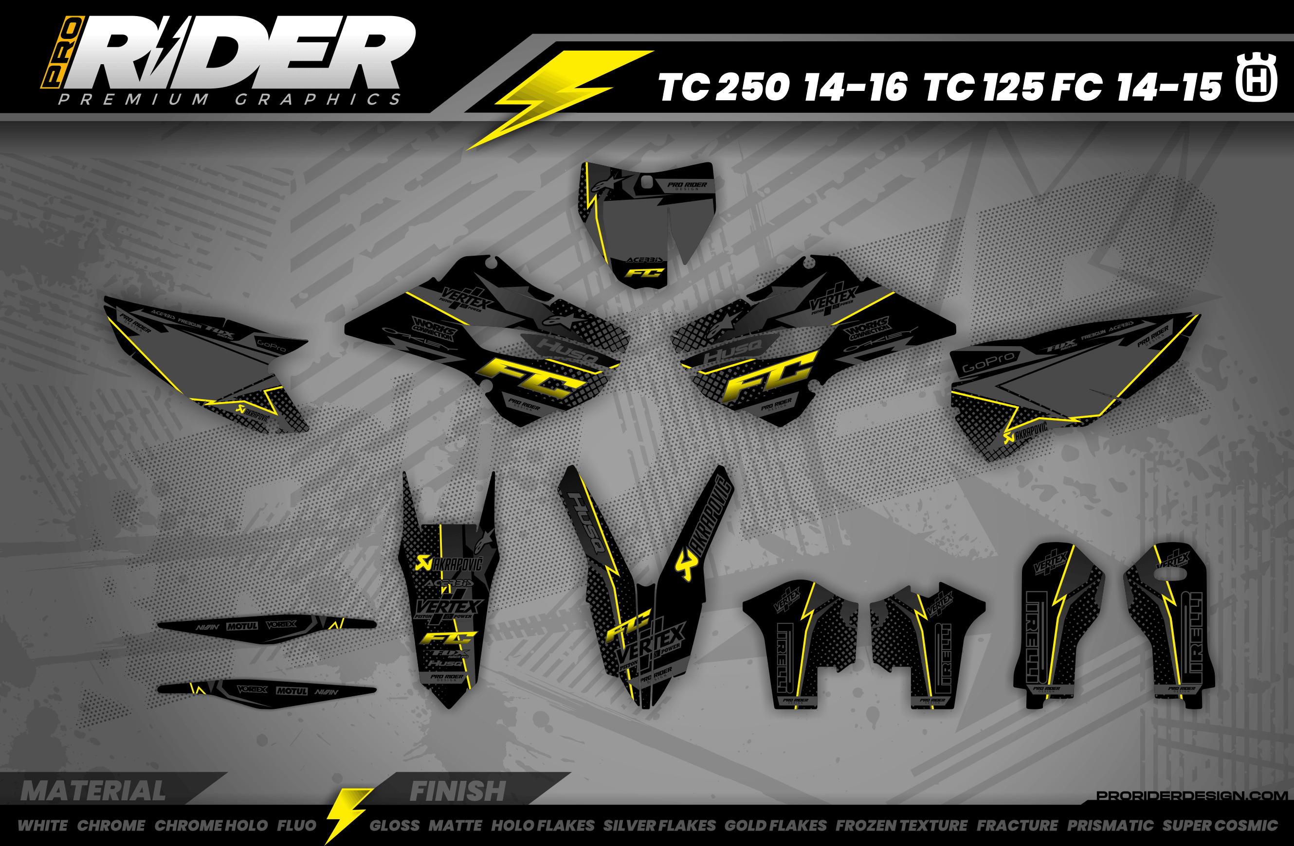 GRAPHICS Kit HUSQVARNA PRORIDERS 1