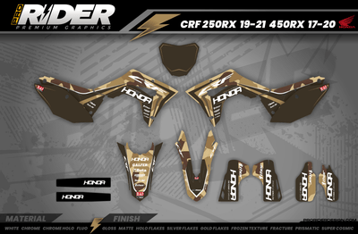 HONDA Graphics Kit BROWN MAT FINISH TOUCH