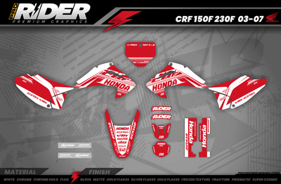 Graphics Kit HONDA DASH ONE RED