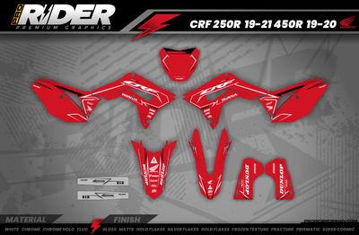 Graphics Kit HONDA BLINK RED