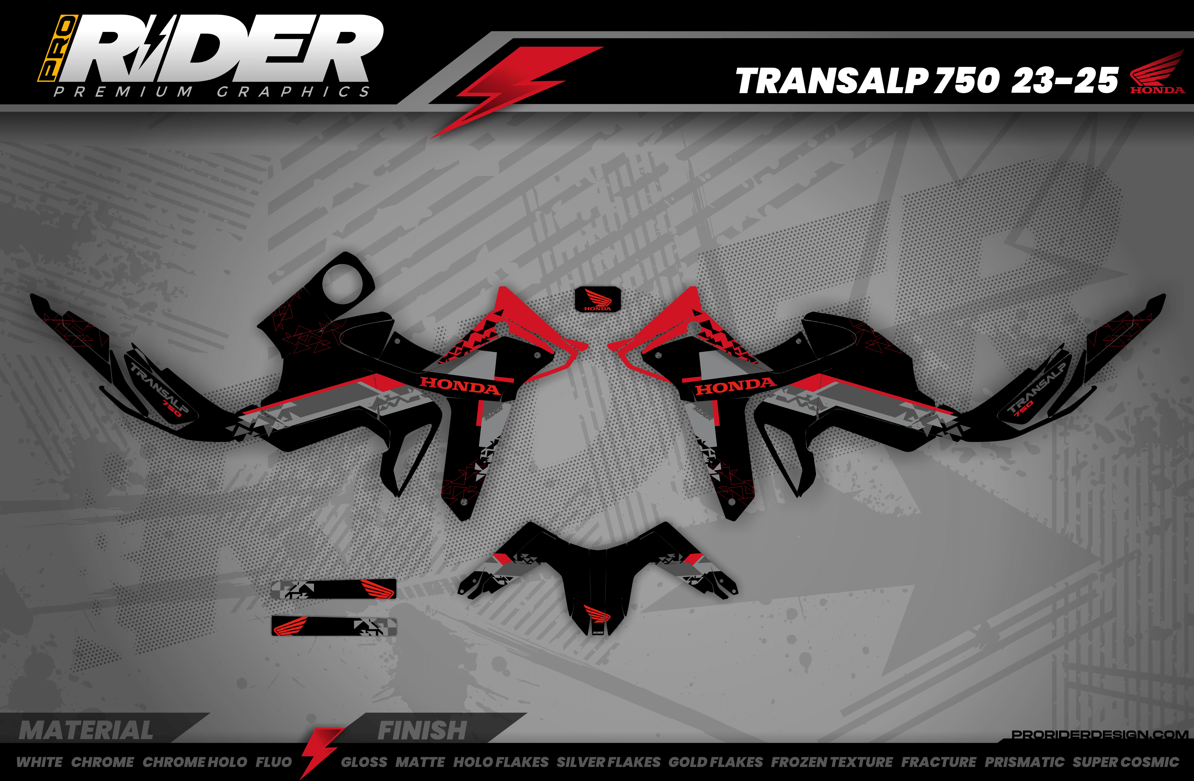 HONDA TRANSALP 750 Full Graphics kit | Hanak