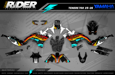 Yamaha Tenere 700 Full Graphics Kit | Vapora