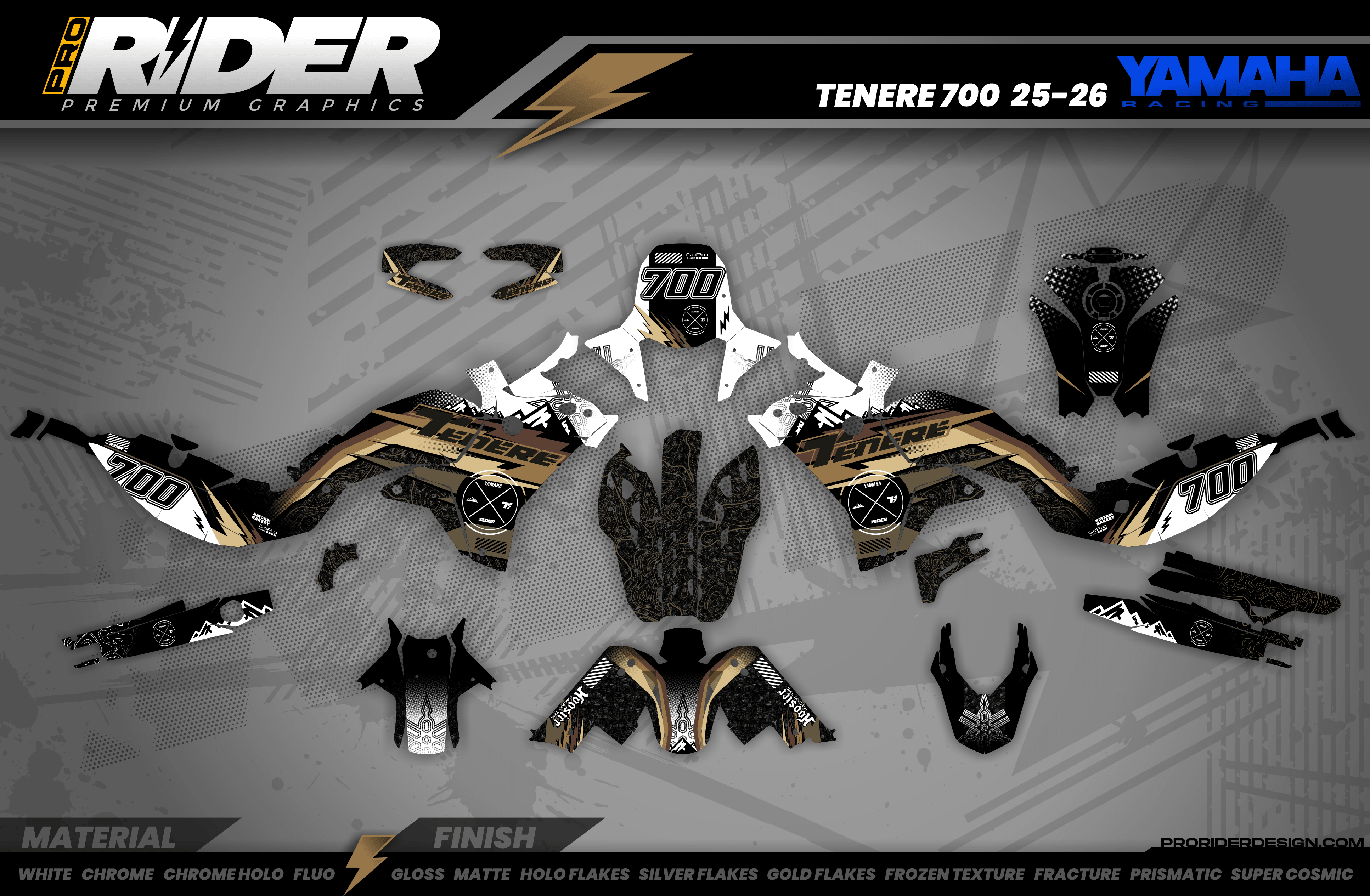 Yamaha Tenere 700 Full Graphics Kit | Vakol