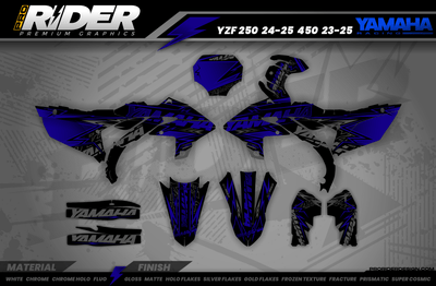 BLUE FORCE YAMAHA FULL GRAPHICS KIT