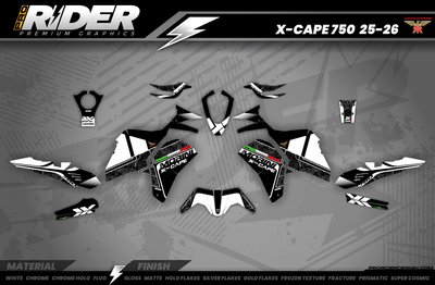 MOTO MORINI X-CAPE 700 Full Graphics Kit | Pista Blanca