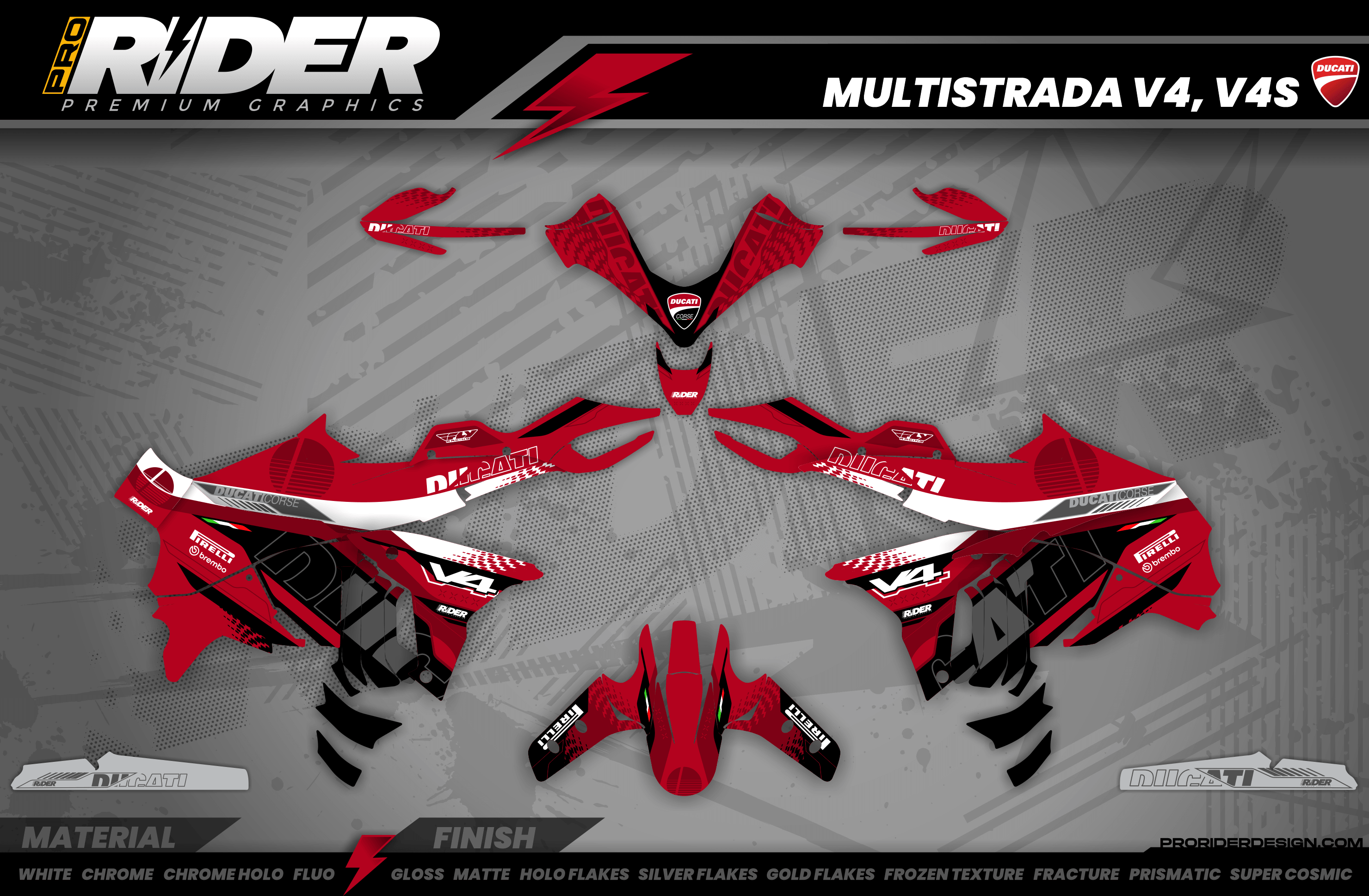 DUCATI MULTISTRADA Full Graphics Kit | Bologna
