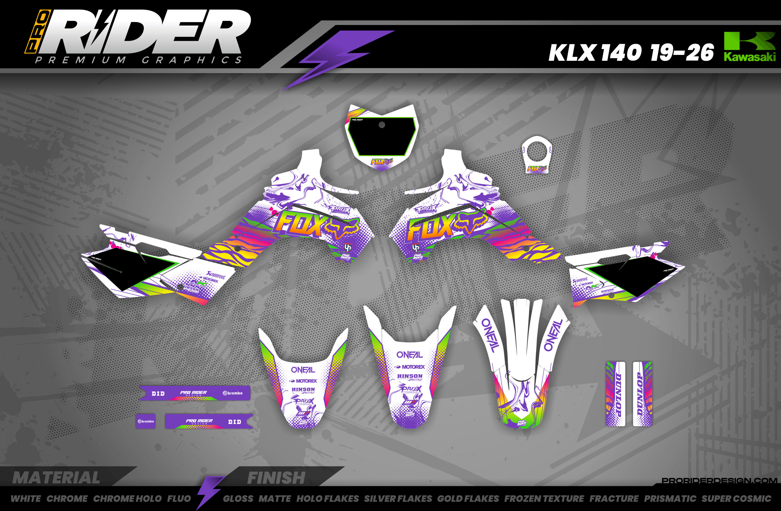 Custom Graphics KIT FOX DISTRICT KOWTOWN