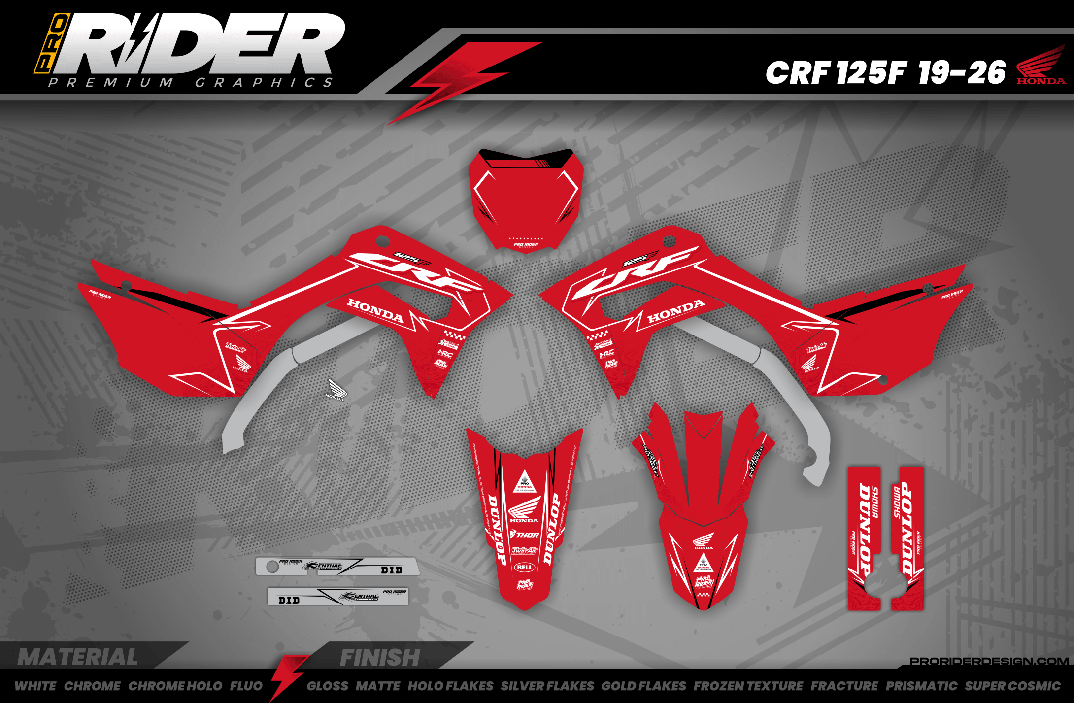 Graphics Kit HONDA BLINK RED