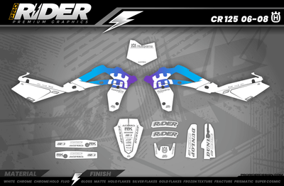 HUSQVARNA Custom Graphics RIVAL WHITE
