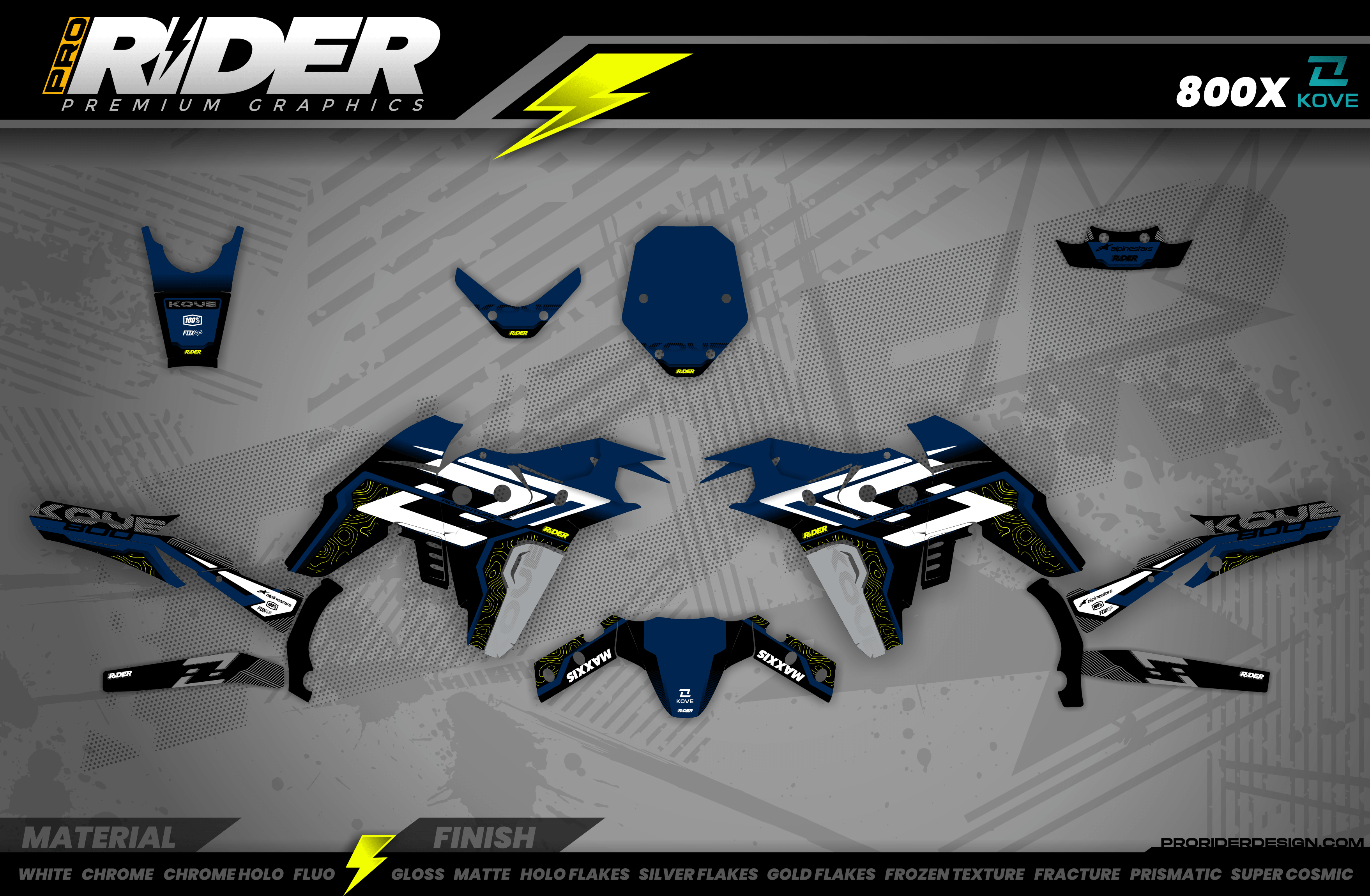 KOVE 800 / 510 / 450 Rally Full Graphics Kit | Vantop