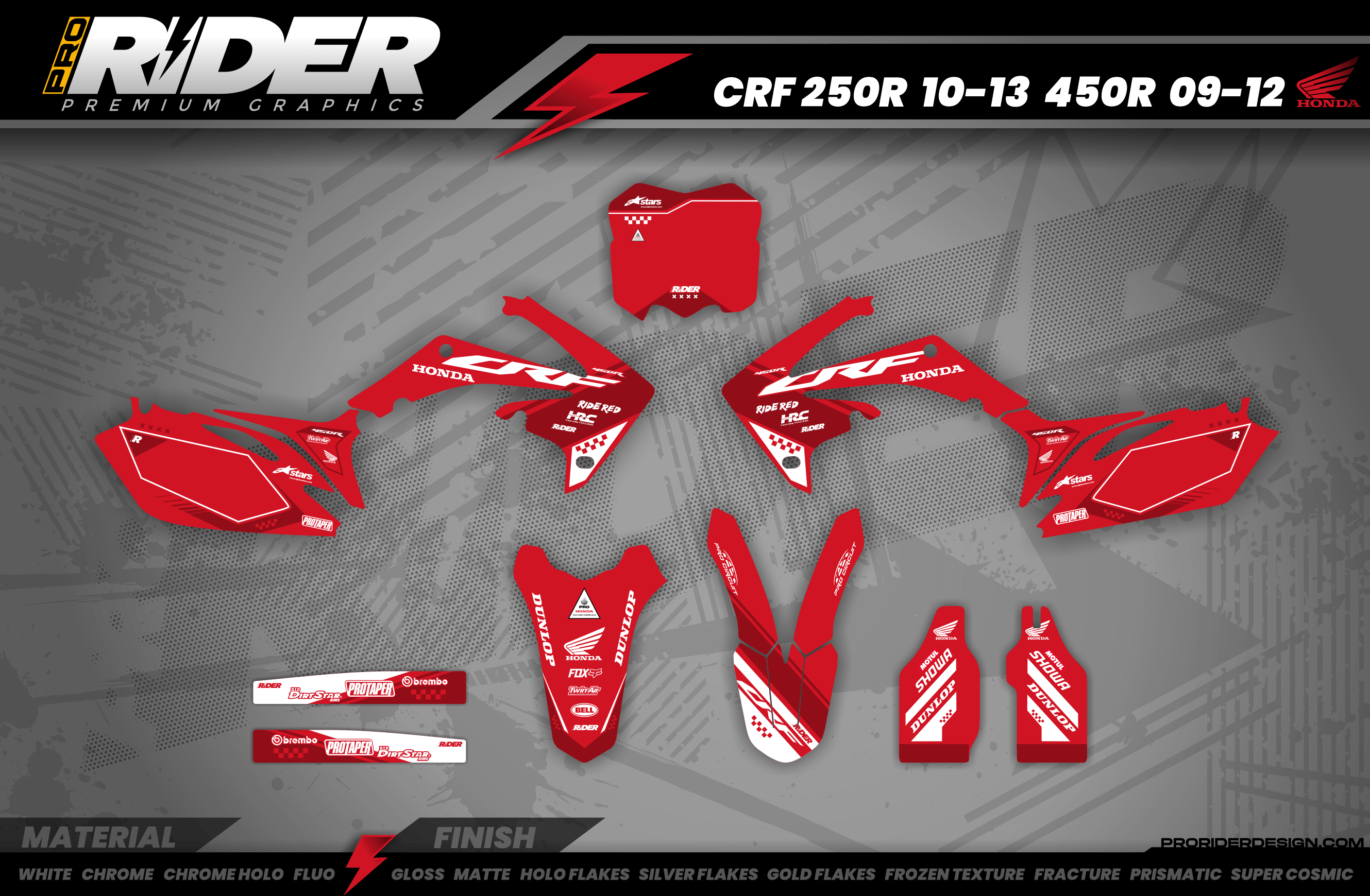 Graphics Kit HONDA BLINK RED