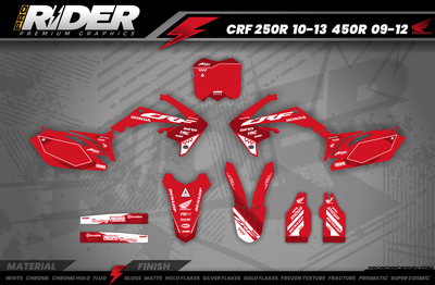 Graphics Kit HONDA BLINK RED