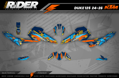 KTM DUKE 125 Full Graphics Kit | Edizion