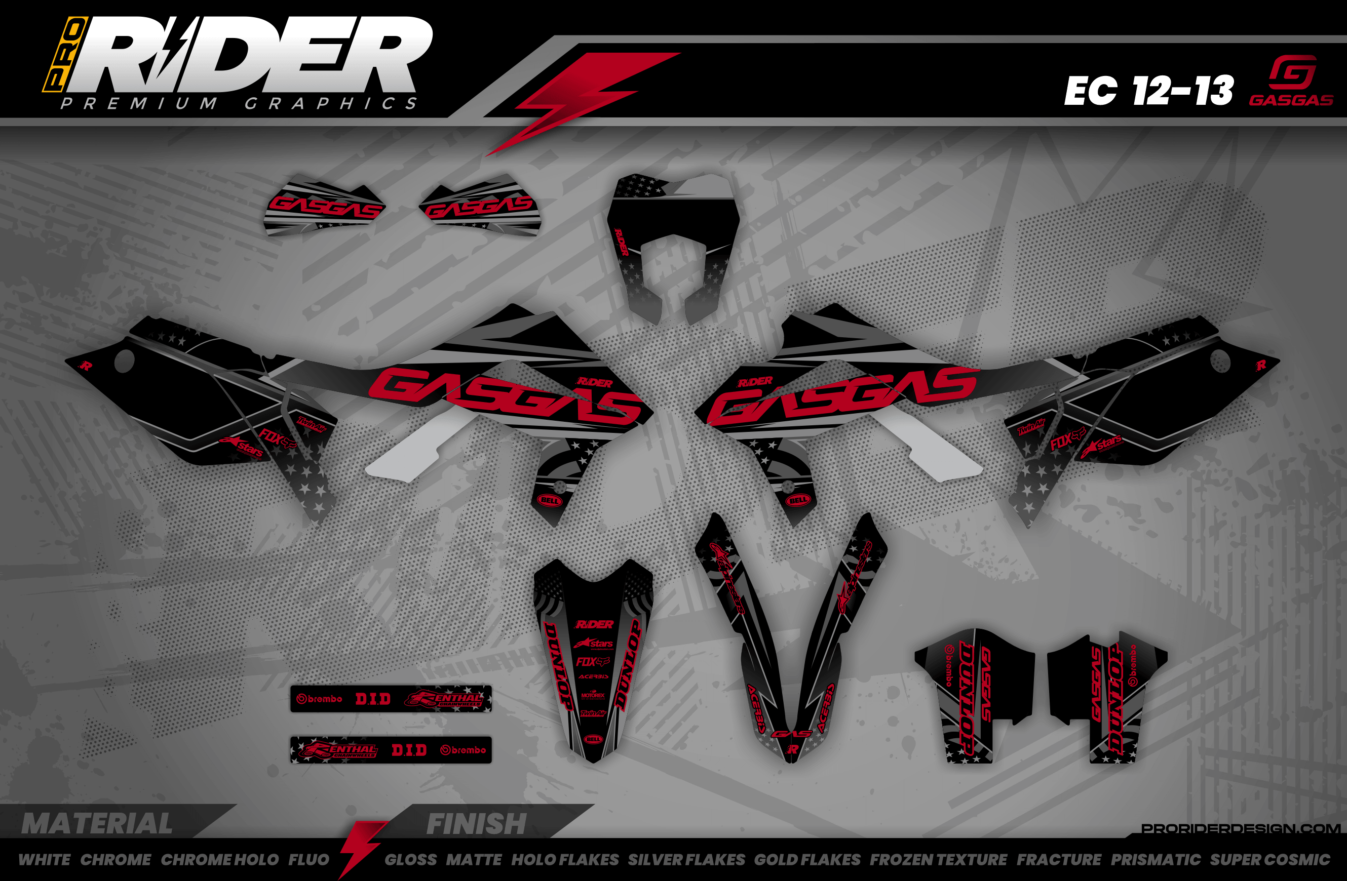 BLACK DRIVE GasGas Full Graphics Kit