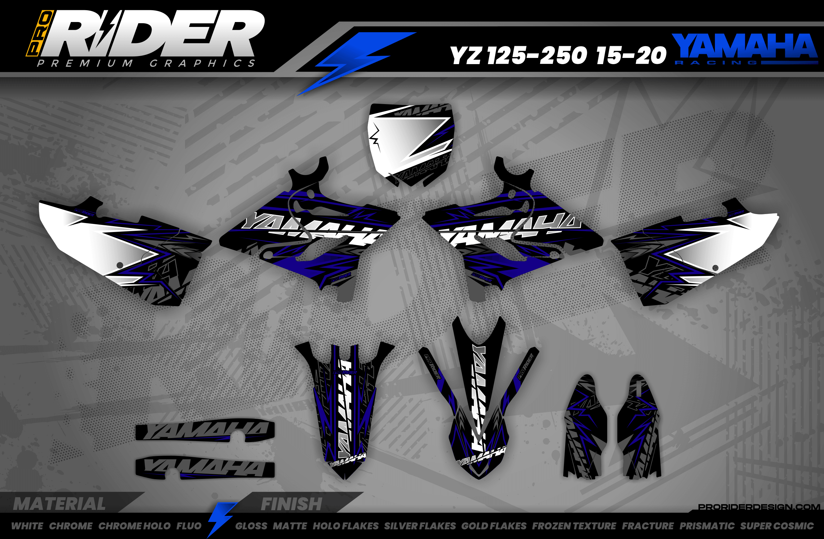 SILVER FORCE YAMAHA FULL GRAPHICS KIT