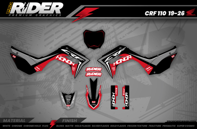 HONDA Graphics Kit RED TOUCH