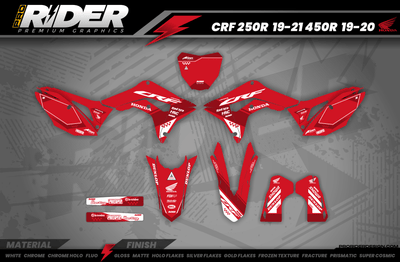 HONDA Full Graphics Kit RED PERFORMANCE