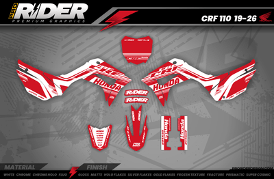 Graphics Kit HONDA DASH ONE RED