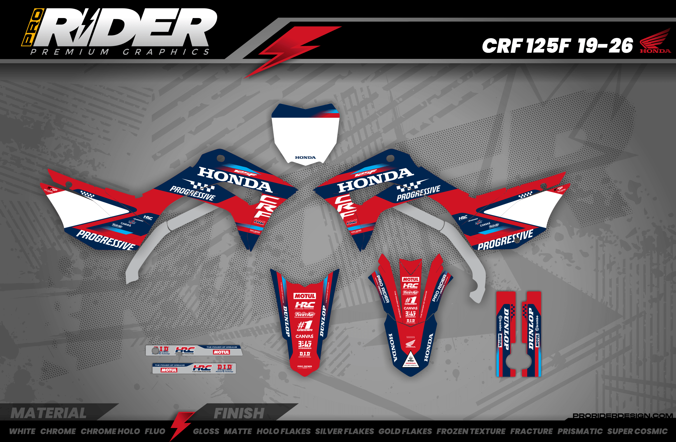 HONDA Custom Graphics Motocross TEAM HRC PROGRESSIVE | RED