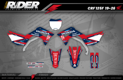 HONDA Custom Graphics Motocross TEAM HRC PROGRESSIVE | RED