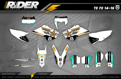Custom Graphics Rockstar Husqvarna Factory Racing TC FC TE FE TX FX