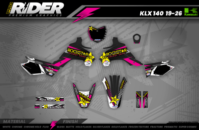 Graphics Kit ROCKSTAR Limited edition PINK : Really cheap