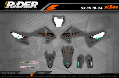 KTM Graphics SX XC SXF XCF EXC.. | Shadow Edition | Grey black