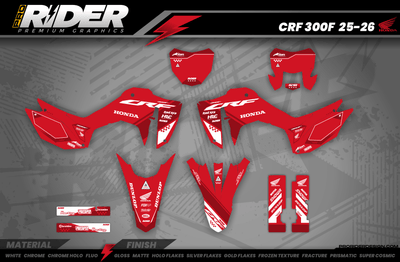 HONDA Full Graphics Kit RED PERFORMANCE
