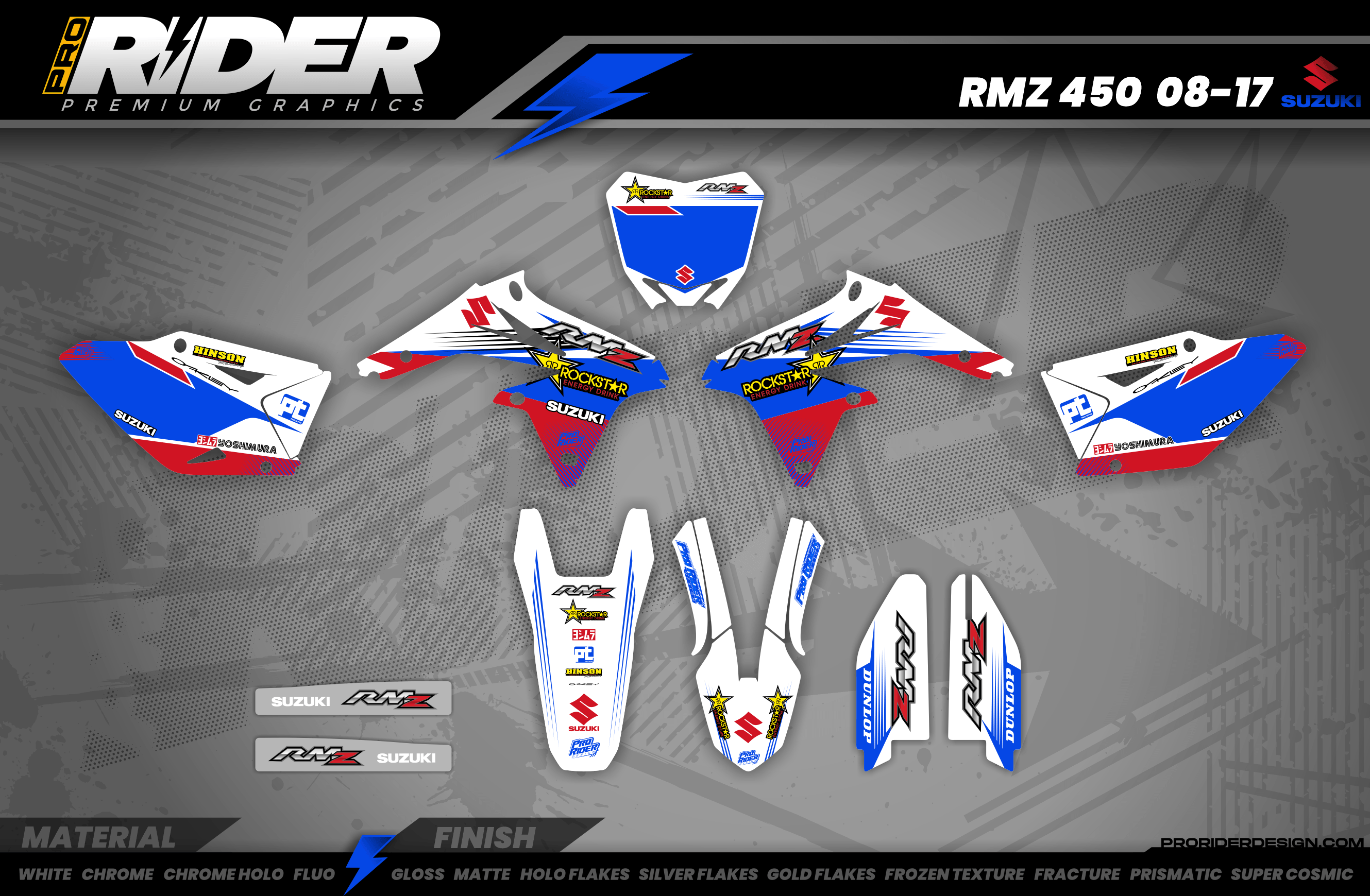 SUZUKI Graphics kit riderlife rm2