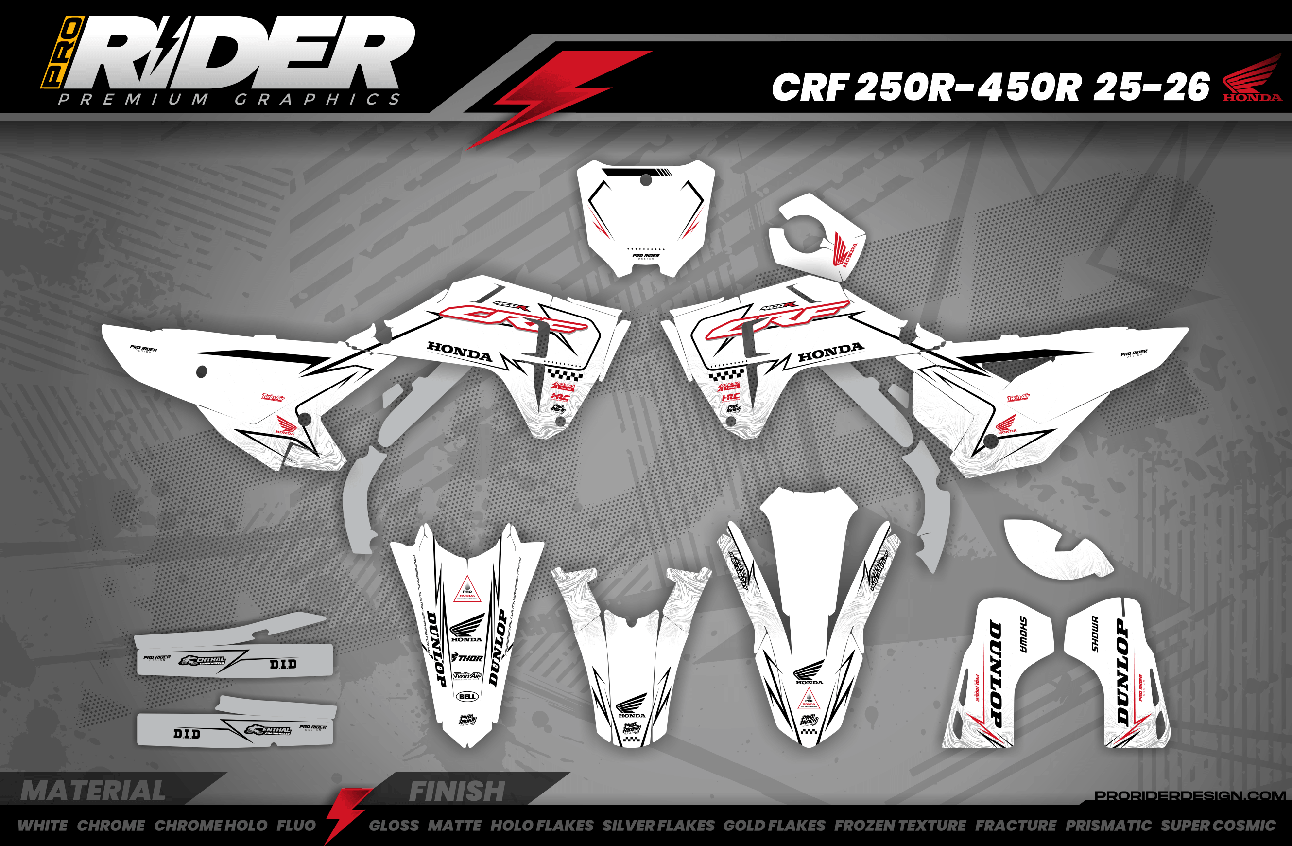 Graphics Kit HONDA BLINK WHITE