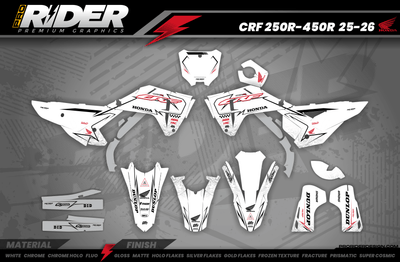 Graphics Kit HONDA BLINK WHITE