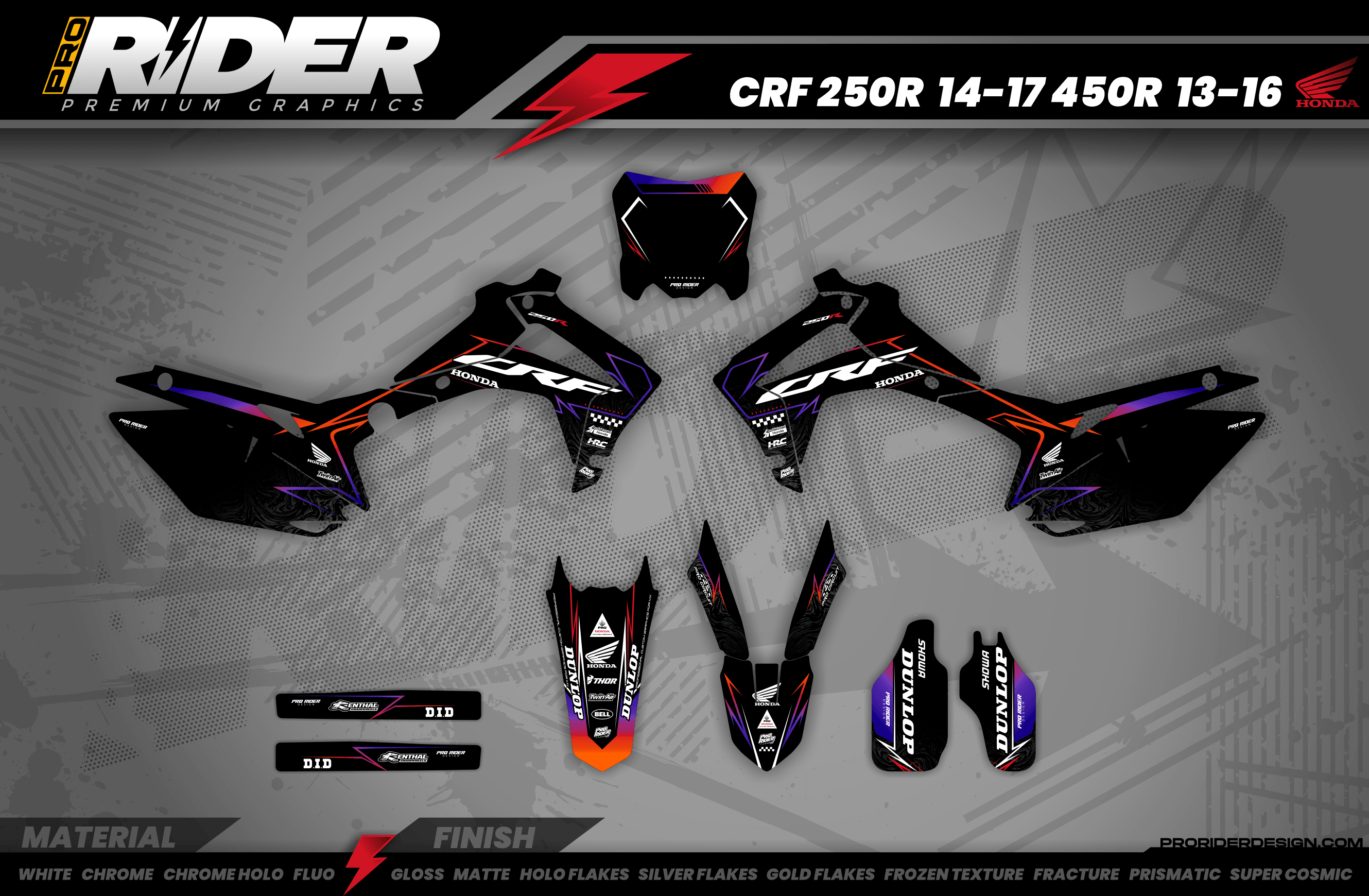 Graphics Kit HONDA BLINK PURP