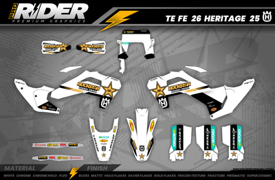 Custom Graphics Rockstar Husqvarna Factory Racing TC FC TE FE TX FX