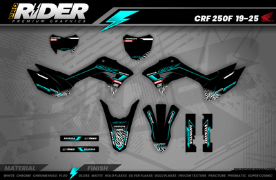 HONDA Graphics Kit MOTUL TEAL