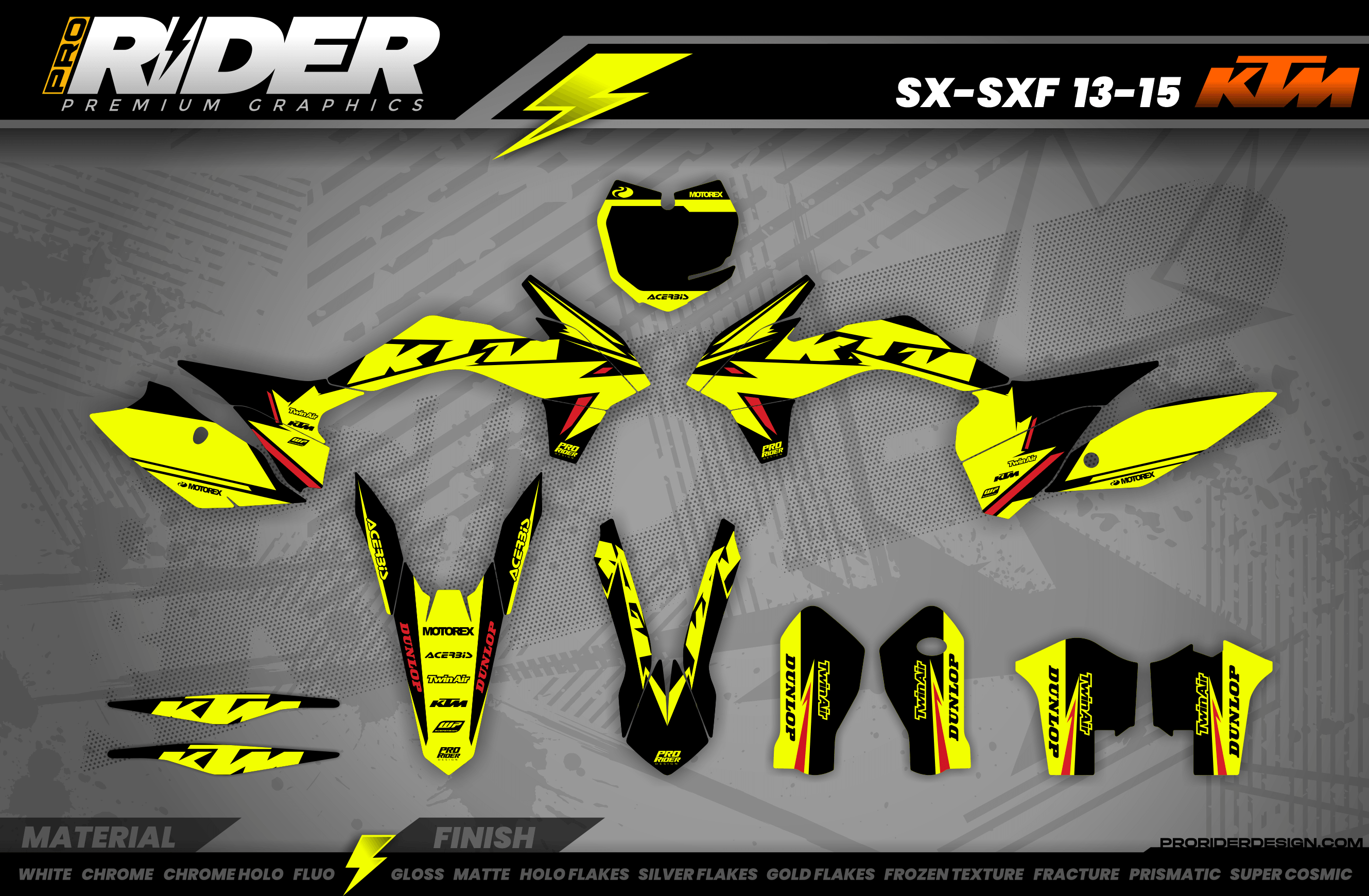 KTM Graphics Kit CORIFLA FLUO