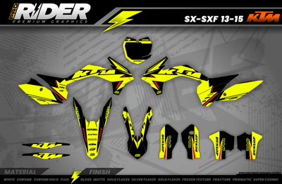 KTM Graphics Kit CORIFLA FLUO