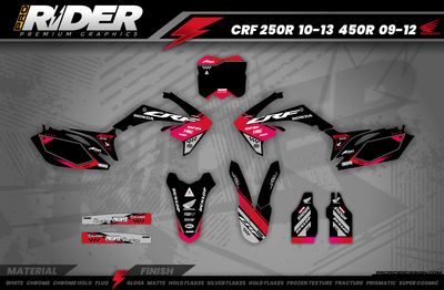 HONDA Full Graphics Kit BLACK PERFORMANCE