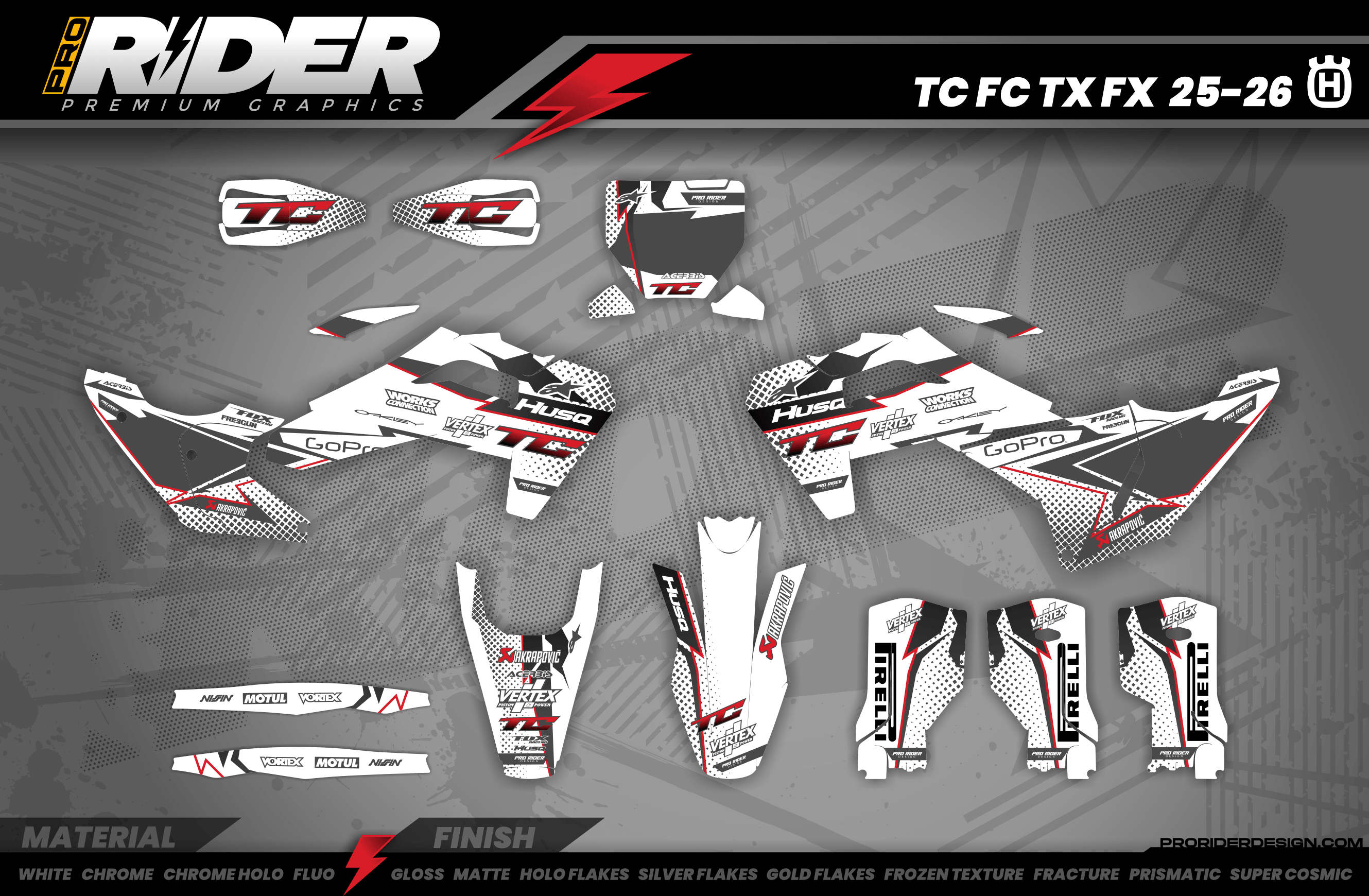 GRAPHICS Kit HUSQVARNA PRO RIDERS 1.3
