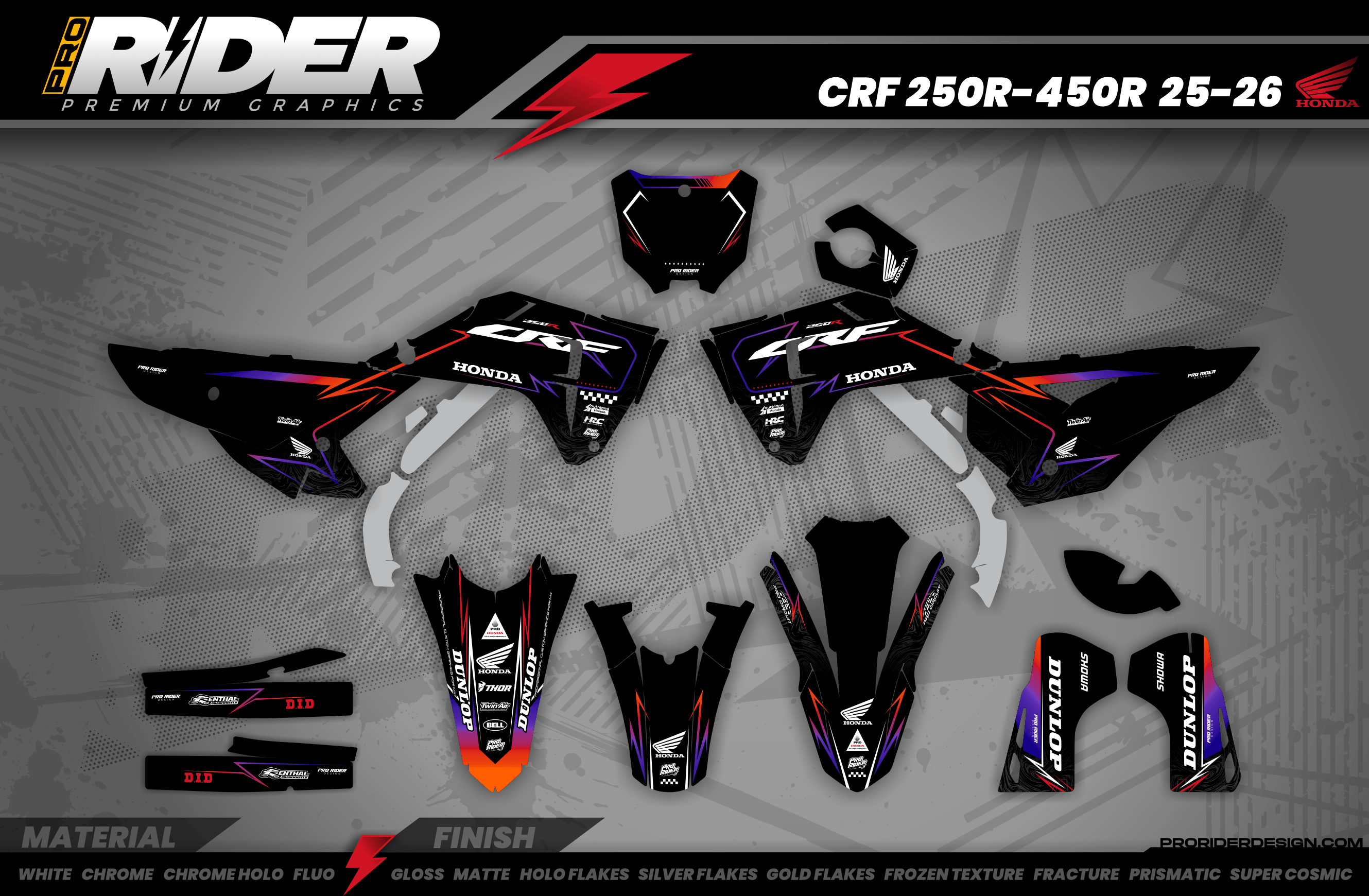 Graphics Kit HONDA BLINK PURP